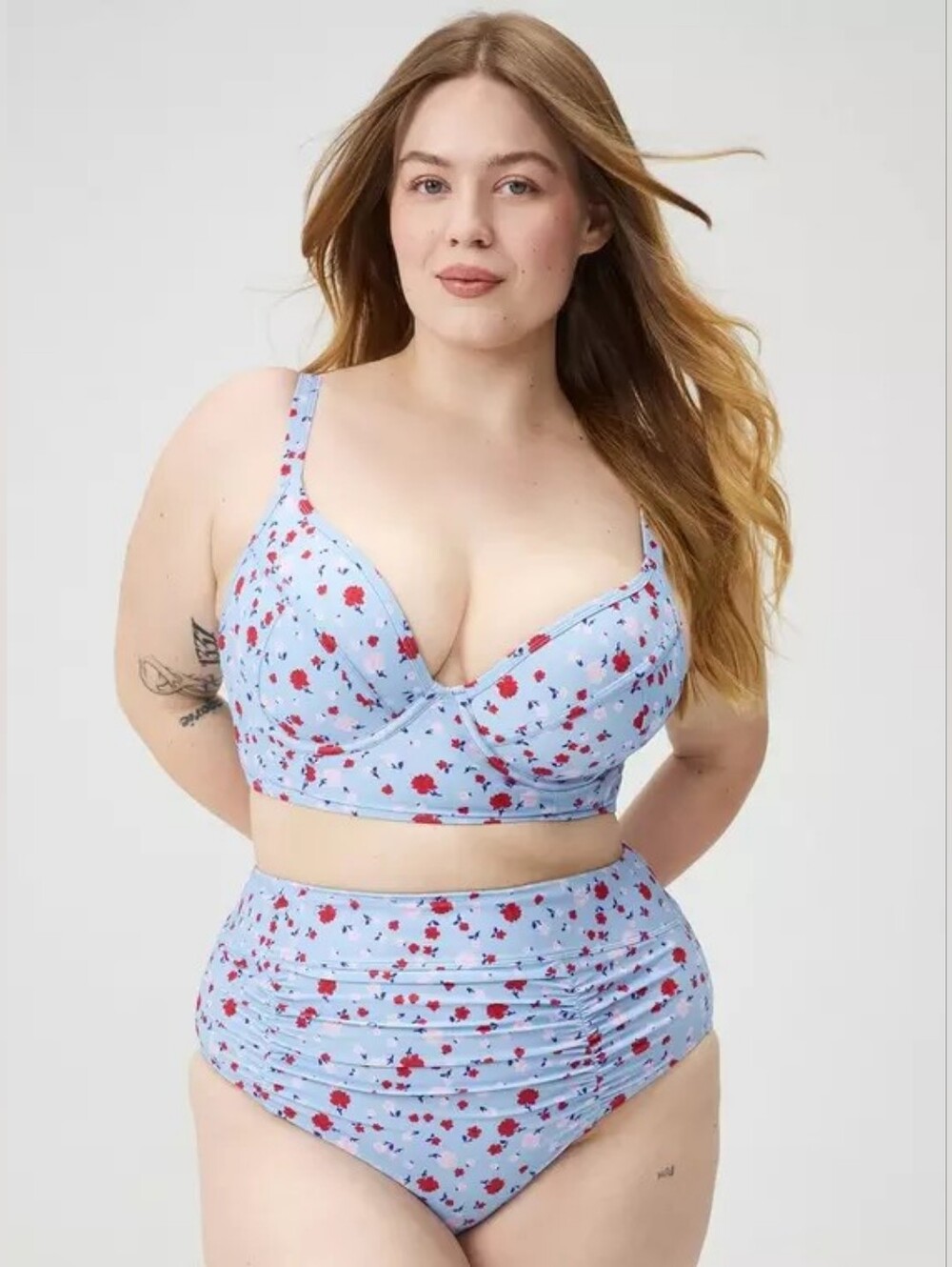 NWOT | Torrid Retro Chic Swan Print Bikini Set D/DD - Picture 14 of 16